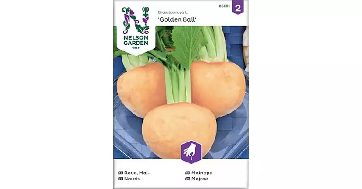 Nauris, Kultapallo, Golden Ball - Vihannesten ja hedelmien siemenet - 7312600858619 - 1