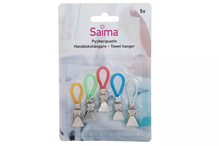 Nord Clean Pyyheripustin 5 kpl - Kylpyhuoneen piensisustustuotteet - 6410410183479 - 1