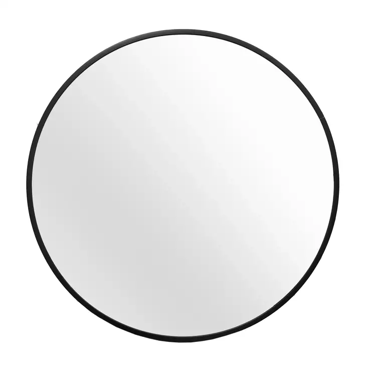 PYÖREÄ PEILI MUSTA 50 cm - Peilit - 6438159312349 - 1