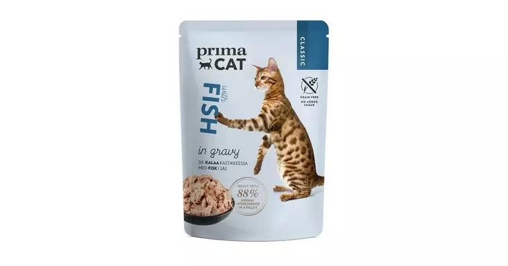 PrimaCat Classic kalaa kastikkeessa 85 g - Kissan märkäruoka - 6430069586599 - 1