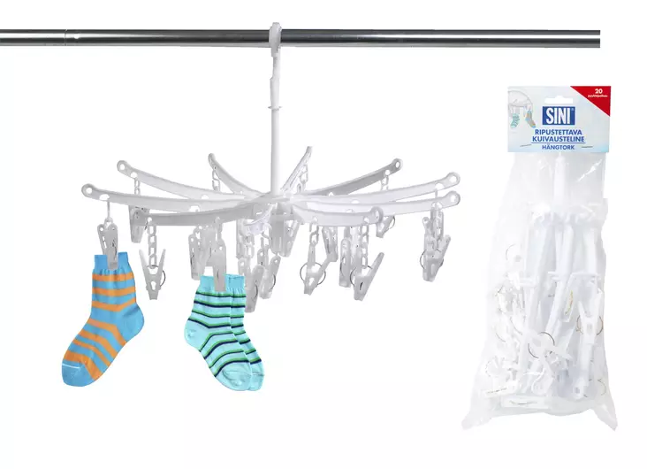 SINI KUIVAUSTELINE RIPUSTETT.1320 - Pyykinkuivaustelineet - 7312280013209 - 1