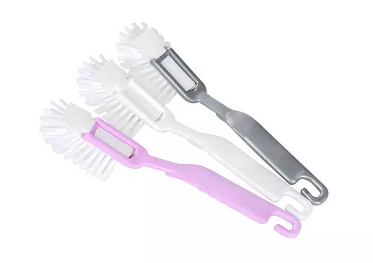 SINI VAIHTOPÄÄTISKIHARJA ROOSA NAUHA - Astianpesu- ja tiskiallastarvikkeet - 6423800039669 - 1