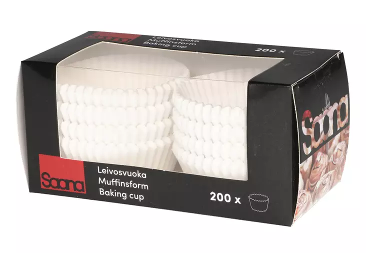 Saana Leivosvuoka valkoinen 200kpl - Foliot ja paistopussit - 6410411569029 - 1