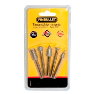 TIMANTTIHIOMASARJA 6mm/60mm 5-OS - Timanttilaikat - 6438152031469 - 1