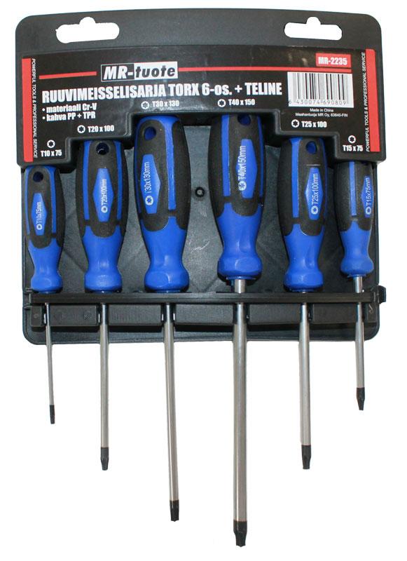 TORX 6-OS + TELINE RUUVIMEISSELIS. - Ruuvimeisselit - 6430074690809 - 1