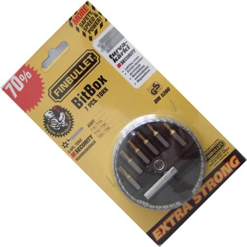 TORX BIT SET 7-OS S2 SECURITY - Ruuvauskärjet - 6430017708219 - 1