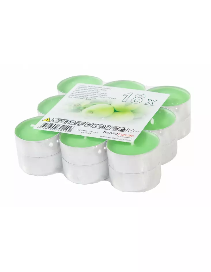 TUOKSULÄMPÖKYNTTILÄ omena - Pöytäkynttilät ja tuoksukynttilät - 4740302710509 - 1