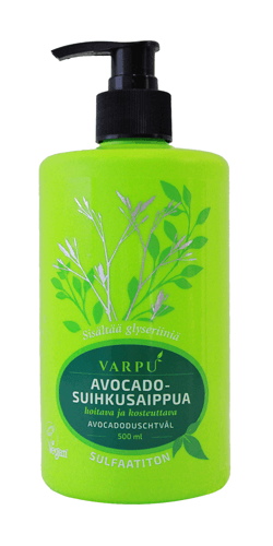 VARPU AVOCADO SUIHKUSAIPPUA 500ML - Naisten shampoot ja hoitoaineet - 6417037104269 - 1