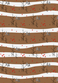 Winteria Joulupaperi Kraft 70 cm x 5 m - Paketointitarvikkeet - 6410416115009 - 1
