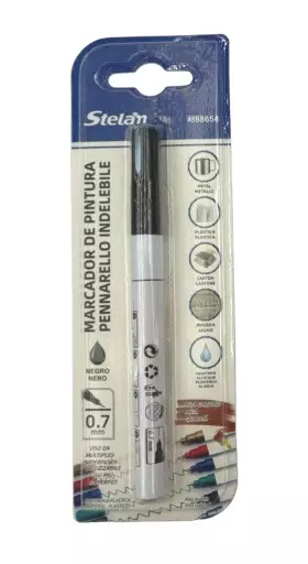 MAALIKYNÄ MUSTA 0,7 mm - Autotyökalut - 6438506012779 - 1