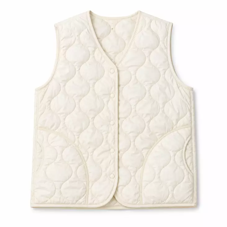 Naisten tikkiliivi beige - Naisten liivit - 6438506018559 - 1
