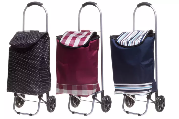 Acces Ostoskärry Canvas pyörillä - Käsilaukut ja olkalaukut - 6410413134409 - 1