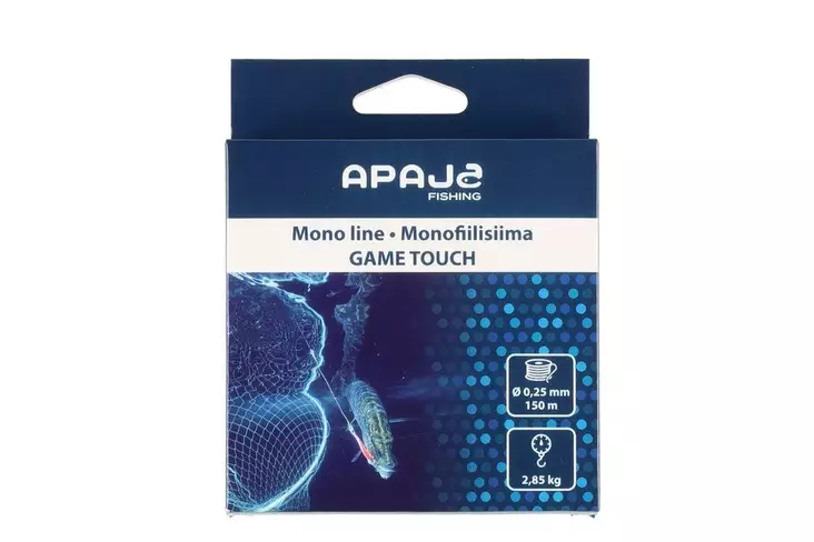 Apaja Monofiilisiima Game Touch 150 m 0,25 mm 2,85 kg - Monofiilisiimat - 6410416321899 - 1