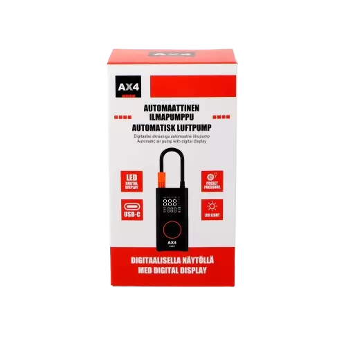 AX4 ILMAPUMPPU LADATTAVA AUTOMAATTINEN - Renkaantäyttöpistoolit - 6418536031469 - 1