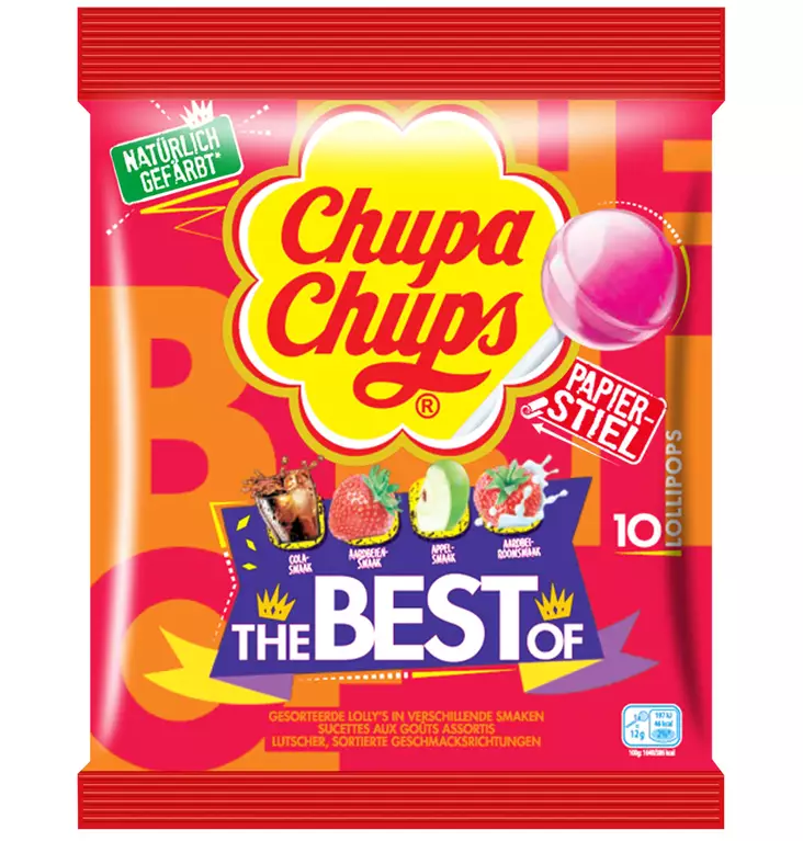 Chupa Chups The Best Of Tikkari 10 kpl - Makeispussit, -patukat ja tikkarit - 8410031132519 - 1