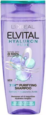 ELVITAL SHAMPOO 250ML HYALURON PURE - Naisten shampoot ja hoitoaineet - 3600524136949 - 1