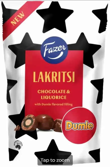 FAZER LAKRITSI CHOCO DUMLE 135G - Suklaat ja konvehdit - 6416453061729 - 1