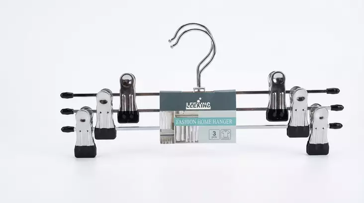 Housuhenkari klipseillä 30cm teräs 3kpl/ - Henkarit - 6438159540049 - 1