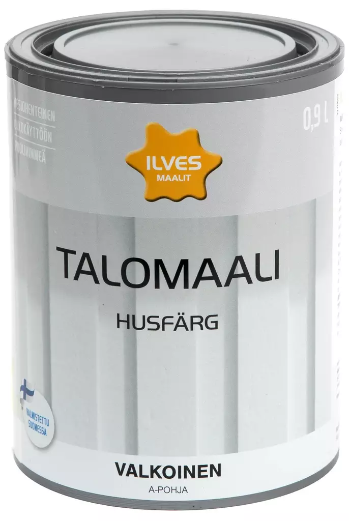 ILVES TALOMAALI A-POHJA 0,9L VALKOINEN - Ulkomaalit ja talomaalit - 6430026950609 - 1