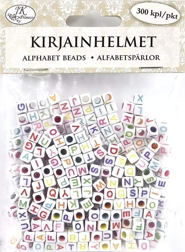 Kirjainhelmet värilajitelma 300kpl - Tee-se-itse DIY - 6417715046119 - 2