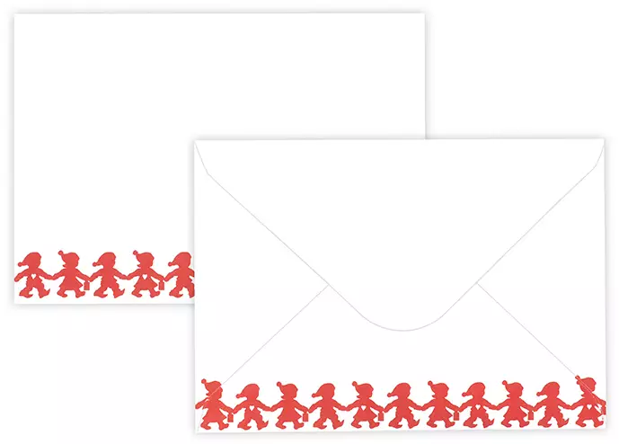 Kirjekuori C6 Nostalgia tontturivi 10kpl - Joulukorttiaskartelu - 6417715077229 - 1