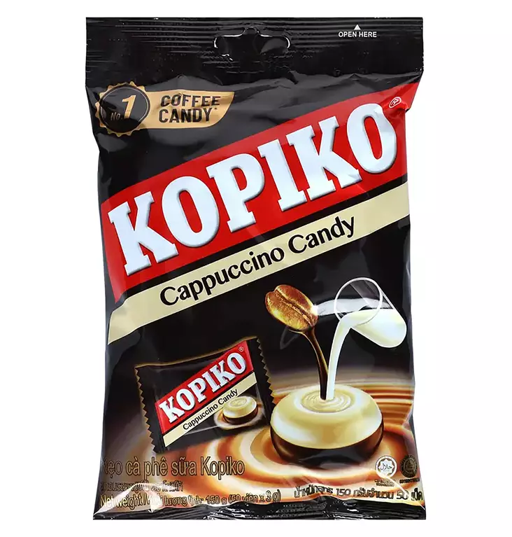 Kopiko Cappuccino makeiset 175g - Makeispussit, -patukat ja tikkarit - 8996001330739 - 1