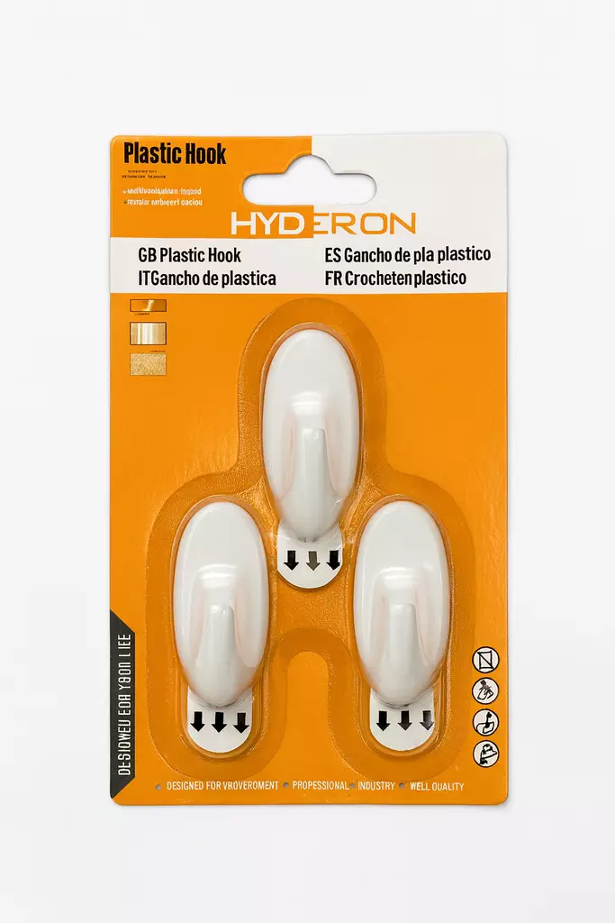 KOUKKU 3 kpl/pkt 5,5 X 2,2 cm - Ripustuskoukut - 6438506011079 - 1