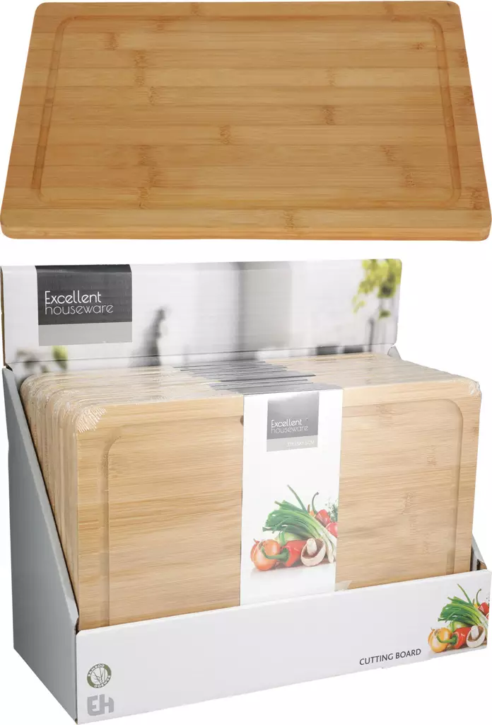 Leikkuulauta bambua 37X25 cm - Avaajat, raastimet ja keittiötarvikkeet - 8711295929489 - 1