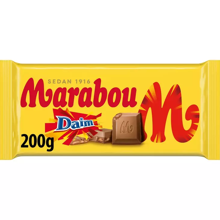 MARABOU SUKLAALEVY DAIM 200G - Suklaat ja konvehdit - 7622201727789 - 1