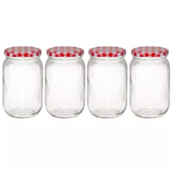 Marjukka Hillopurkki 4 kpl 720 ml - Säilöntäpurkit, pullot ja tarvikkeet - 6410416368979 - 1