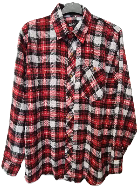 M Flanellipaita red Useita kokoja - Miesten pitkähihaiset paidat - 0000000007059 - 1