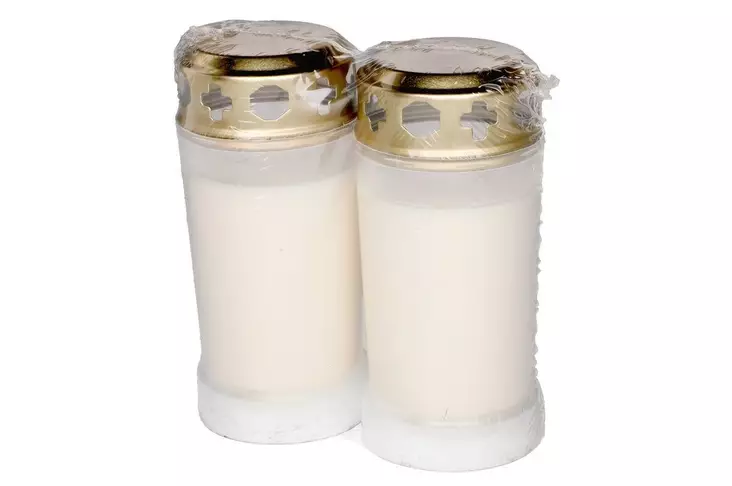 Polar Hautakynttilä valkoinen 2 kpl 60h - Hautakynttilät ja lyhtykynttilät - 6410412366979 - 1