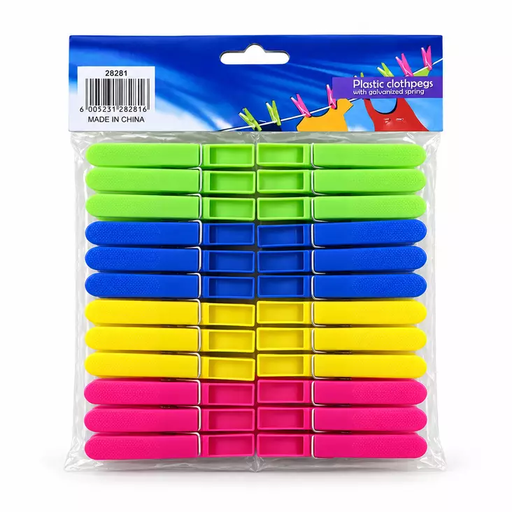 Pyykkipojat 24kpl, 8cm - Pyykkinarut ja pyykkipojat - 6438506027919 - 1