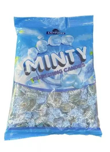 Sapphire Minty pastilli 600 g - Makeispussit, -patukat ja tikkarit - 8906097548109 - 1