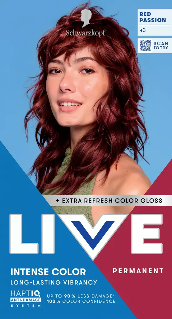 Schwarzkopf LIVE 43 Red Passion kestohiusväri - Hiusvärit - 7332531133289 - 1
