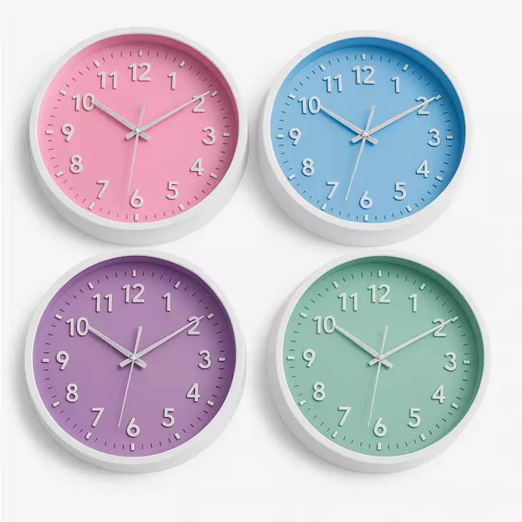 Seinäkello 20cm hiljainen sweep koneisto - Herätyskellot - 6438506012199 - 1