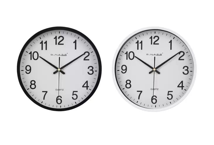 Seinäkello 25 cm Hiljainen sweep koneist - Herätyskellot - 6438506012229 - 1