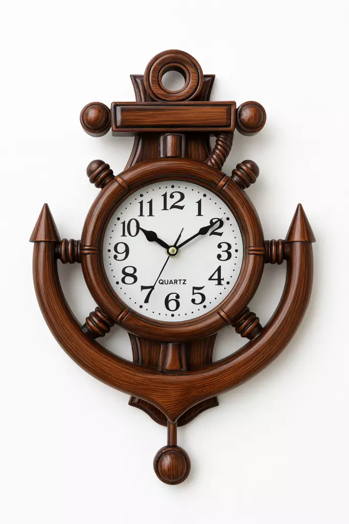 Seinäkello Ankkuri koko 4*29 cm. - Seinä- ja pöytäkellot - 6438506011949 - 1