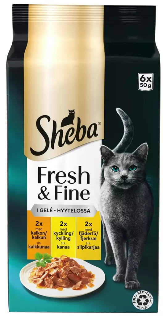 SHEBA FRESH & FINE SIIPIKARJA - Kissan märkäruoka - 4770608266189 - 1