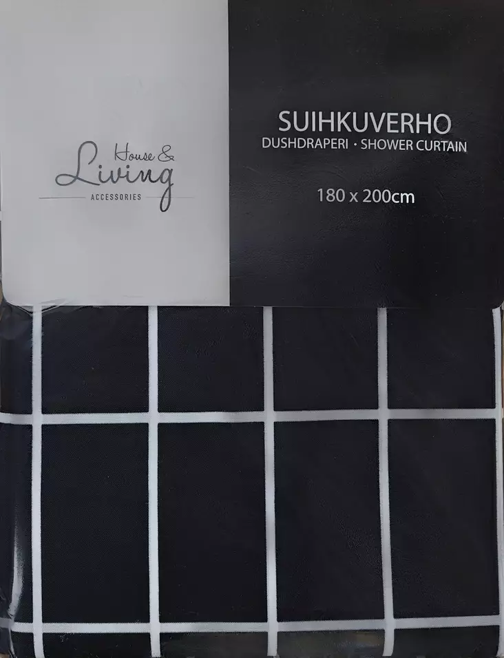 SUIHKUVERHO 180x200cm - Suihkuverhot - 6438159311199 - 1