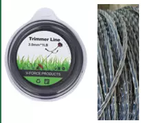 Trimmerin siima kierretty 2,4 mm x 15 m - Ruohotrimmerit - 6438168118239 - 1